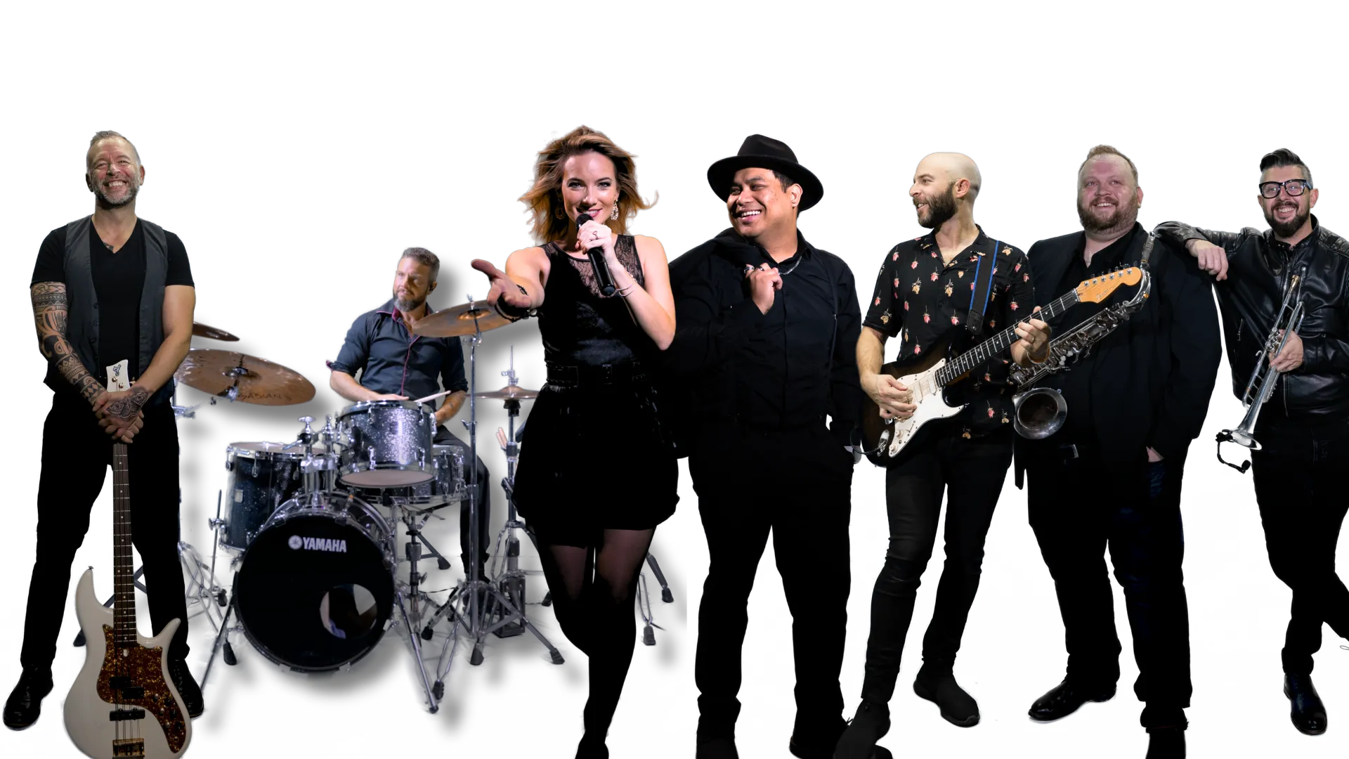 The uRequest Live band bringing energy to the room